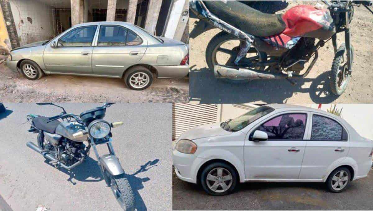 Los vehículos ya fueron puestos a disposición de las autoridades. FOTO: Cortesía