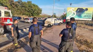 Se quema camión de valores en los Tres Ríos, en Culiacán 