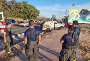 Se quema camión de valores en los Tres Ríos, en Culiacán 