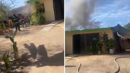 Se incendia una casa en la colonia Antonio Toledo Corro en Culiacán