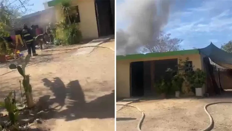 Se incendia una casa en la colonia Antonio Toledo Corro en Culiacán. | FOTO: Cortesía.