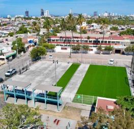 Rehabilitan espacios deportivos en pro de la niñez y juventud de Mazatlán