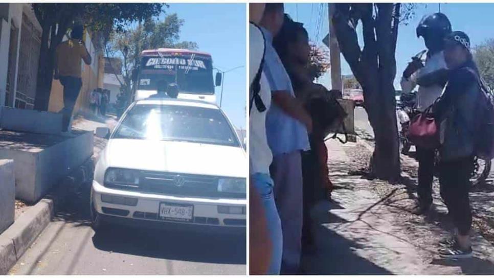 Pasajeros se quedan «tirados» en Culiacán; tránsitos los bajan y aseguran el camión