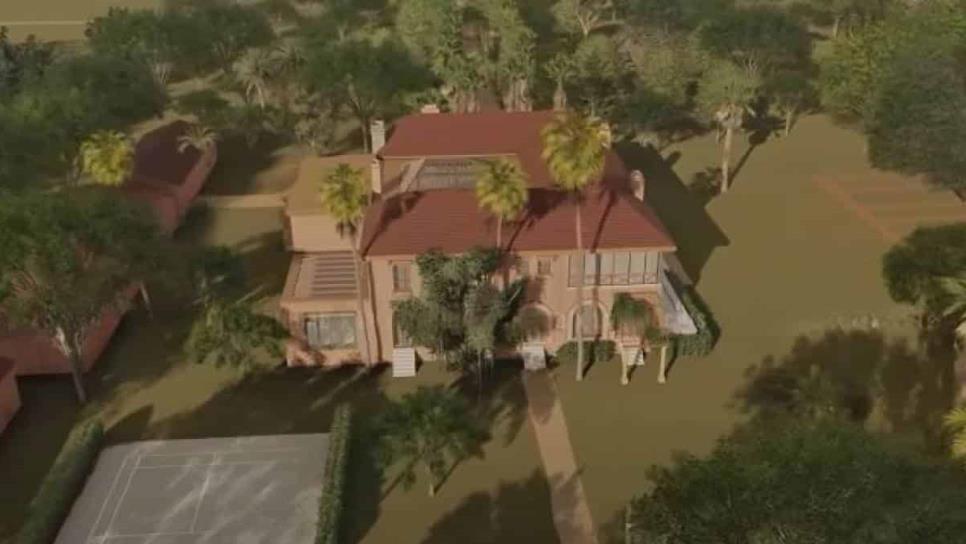 Así luciría la Casa Grande si aún estuviera en el Parque Sinaloa | VIDEO
