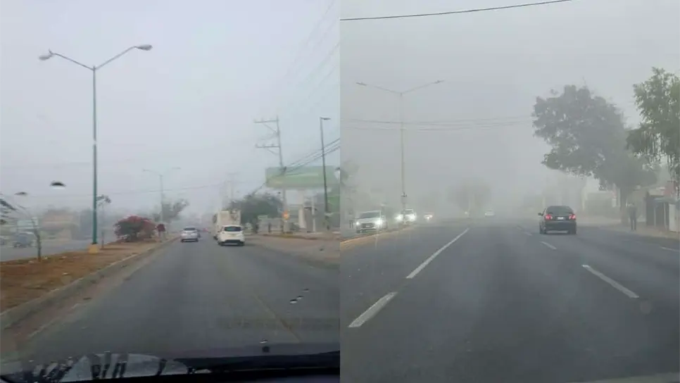 La niebla se presentó desde la madrugada. FOTO: Cortesía
