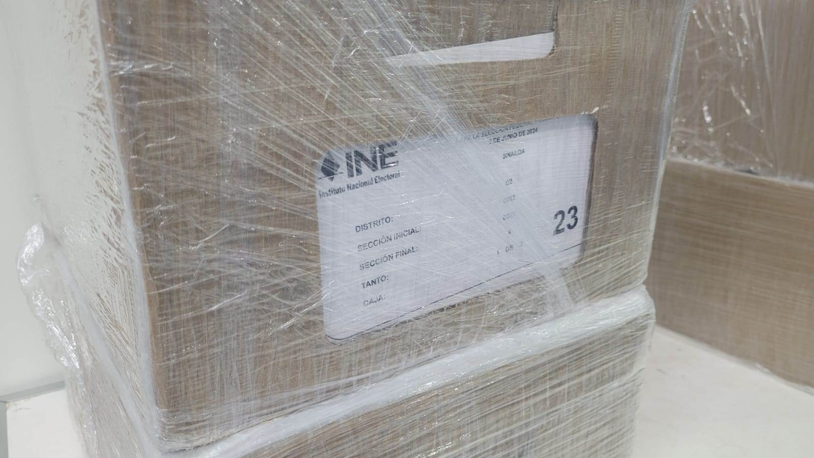 Llegan 7 millones 500 mil boletas electorales a Sinaloa