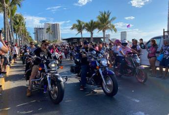 Todo un éxito el tradicional desfile de motocicletas en Mazatlán; miles de bikers participan