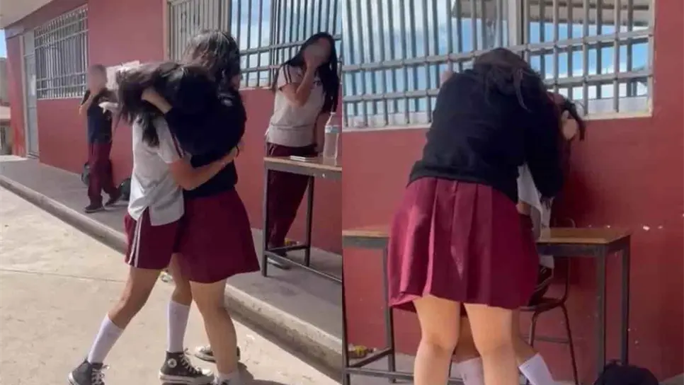 Se agarran a golpes dos niñas de la secundaria ETI 72 en Culiacán; directivos jamás aparecieron