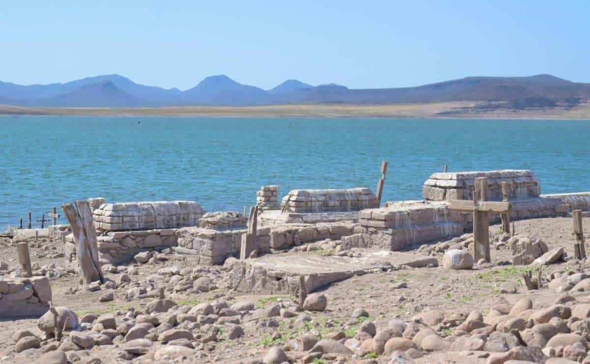 La sequía «revive» pueblo fantasma en la presa Miguel Hidalgo de El Fuerte