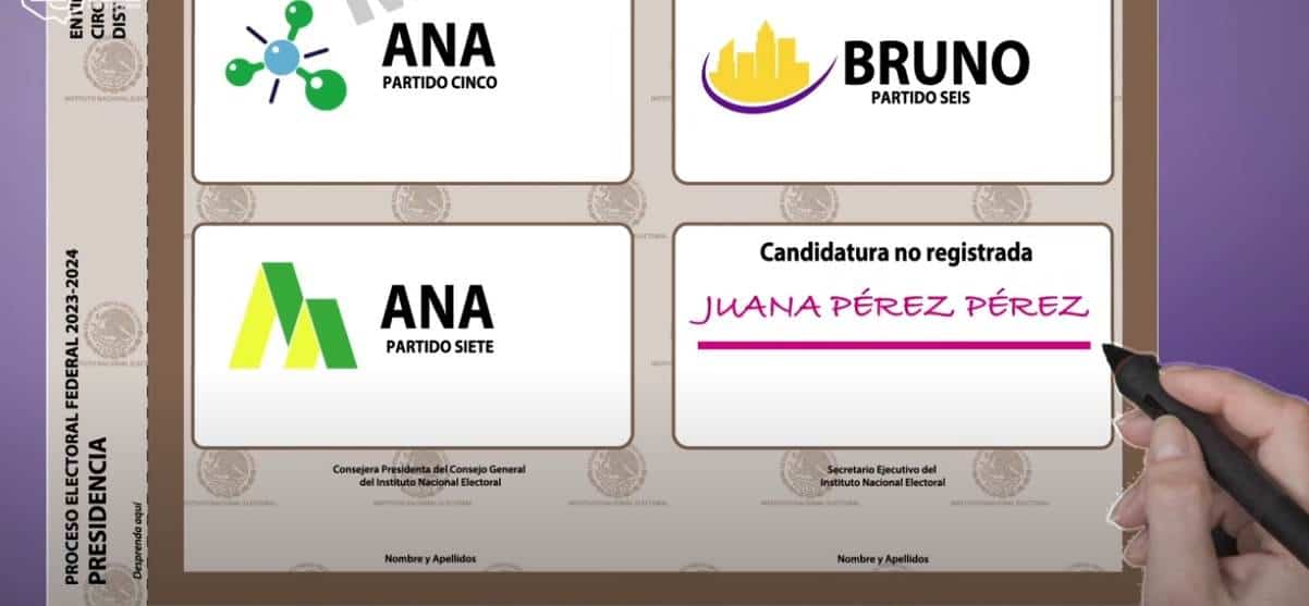 El INE te dice cómo votar.