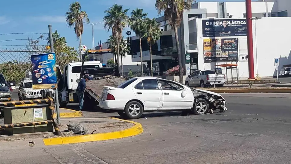 El conductor solo presentó unos golpes. FOTO: Luz Noticias