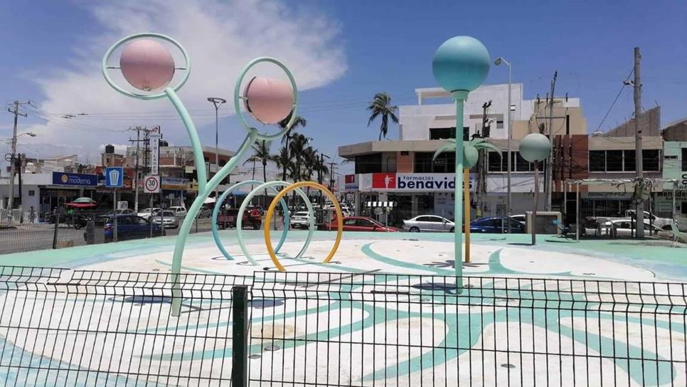 ¿Un chapuzón? Rehabilitan «Oasis Interactivo» del Parque Martiniano Carvajal en Mazatlán