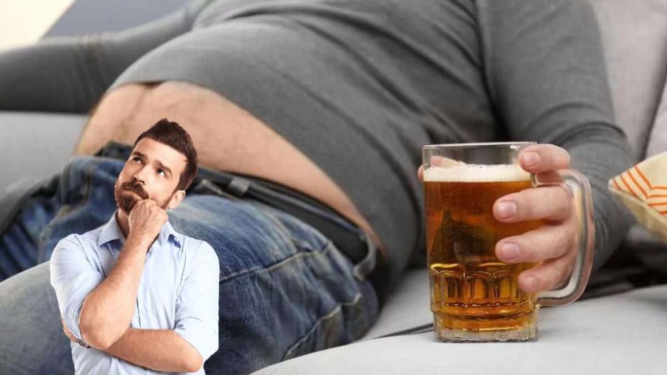 ¡No es la cheve! Revelan causas de la «panza cervecera»