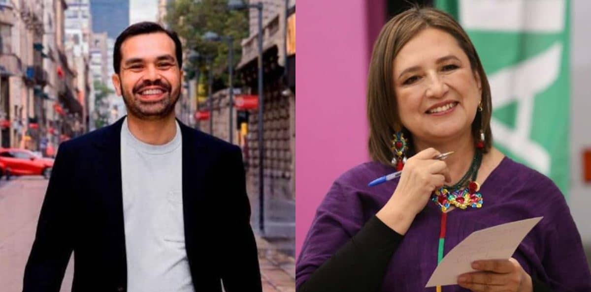 FOTO: Máynez y Xóchitl Gálvez.