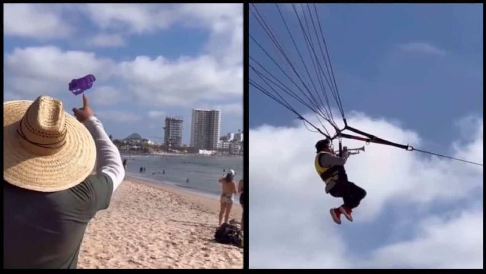 Banda de Mazatlán toca «El Niño Perdido» desde parachute | VIDEO