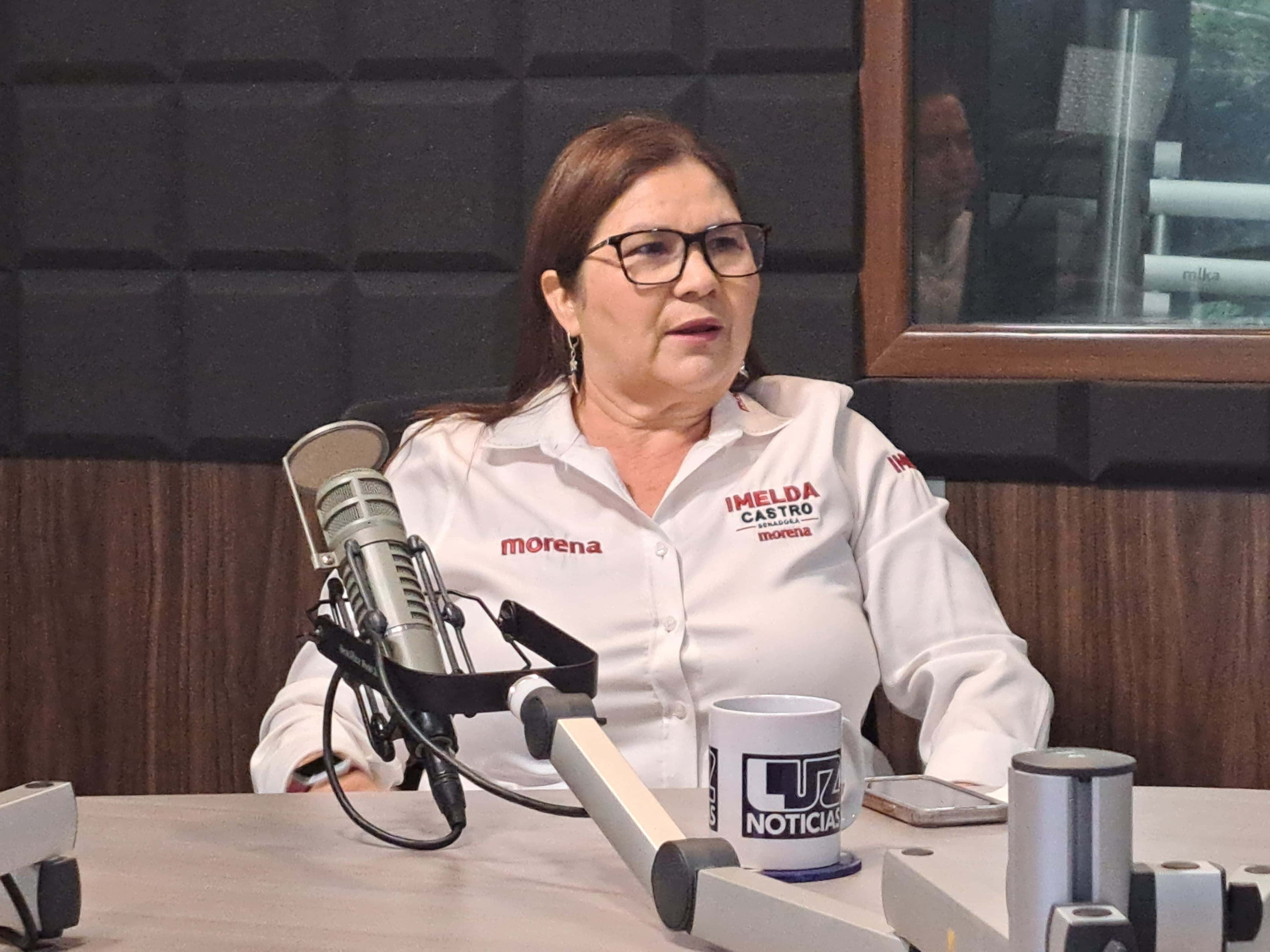 Imelda Castro en el estudio de Luz Noticias. FOTO: Luz Noticias