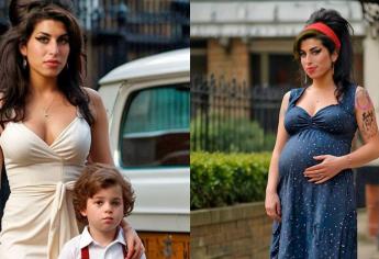 Amy Winehouse: así se vería embarazada y con hijos, según la Inteligencia Artificial | FOTOS