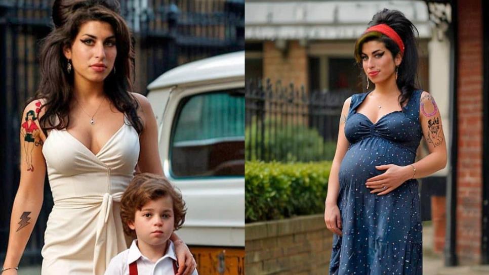 Amy Winehouse: así se vería embarazada y con hijos, según la Inteligencia Artificial | FOTOS