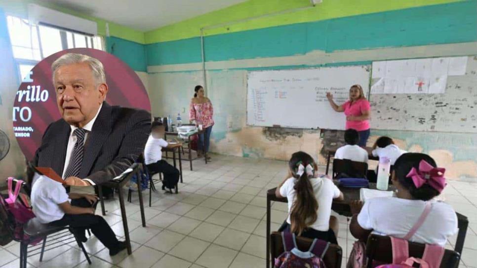 AMLO anuncia aumento salarial del 10 % a maestros de educación básica