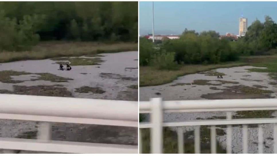 ¡Sin temor a una insolación! Pareja hace picnic en el río seco de Culiacán