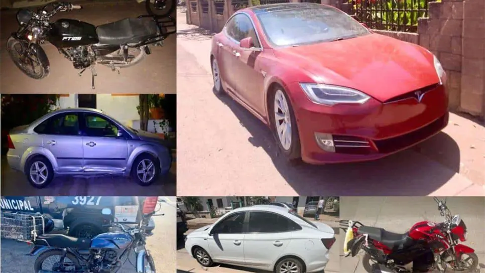 Todos los vehículos contaban con reporte de robo. FOTO: Cortesía