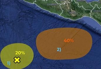Dos ciclones están en formación en el Océano Pacífico 