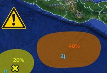 Ciclones en el Pacífico: así se llamarán las dos zonas de baja presión en caso de evolucionar