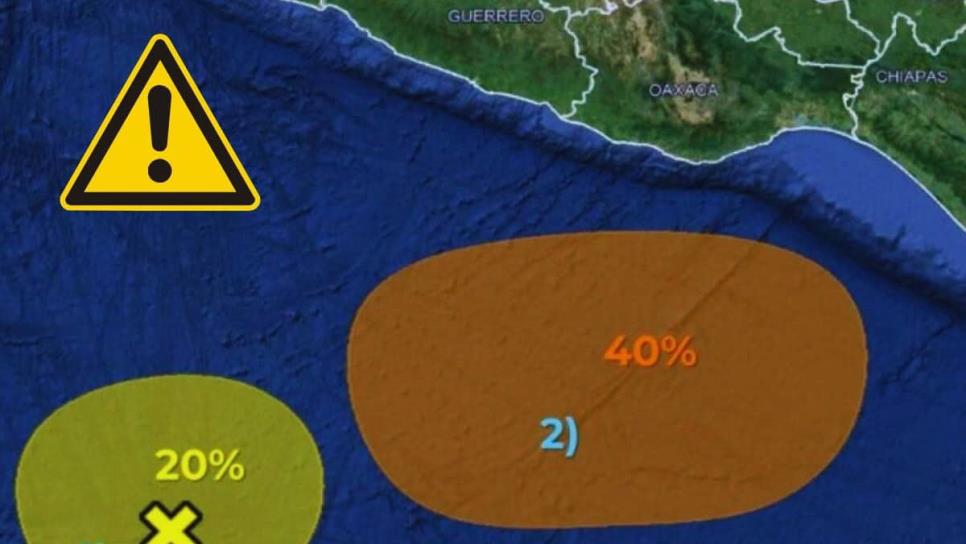 Ciclones en el Pacífico: así se llamarán las dos zonas de baja presión en caso de evolucionar