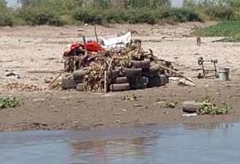 Así era la casa construida en el río seco bajo el Puente Negro de Culiacán; ya la retiraron