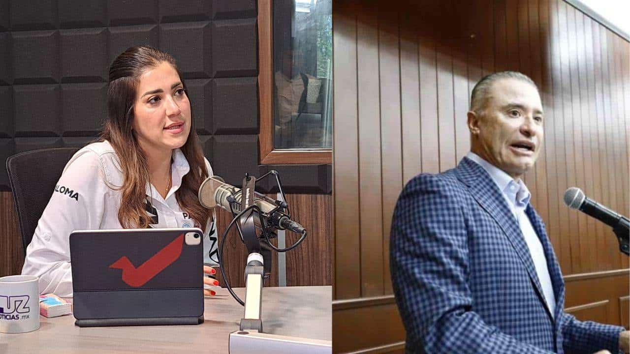 Paloma Sánchez y Quirino Ordaz. | FOTO: Luz Noticias.