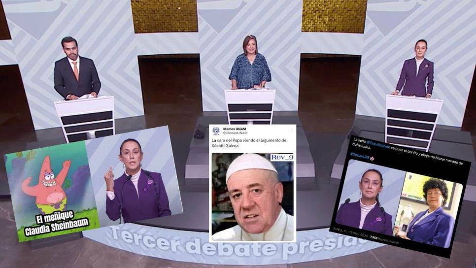 Mejores memes del tercer y último debate presidencial entre Xóchitl Gálvez, Claudia Sheinbaum y Máynez
