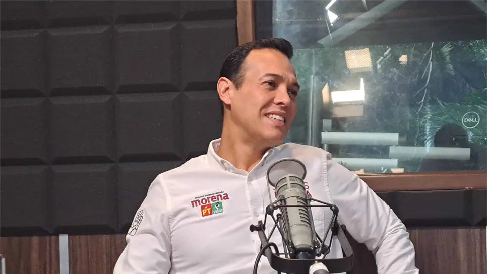 Jesús Ibarra en el estudio de Luz Noticias. FOTO: Luz Noticias