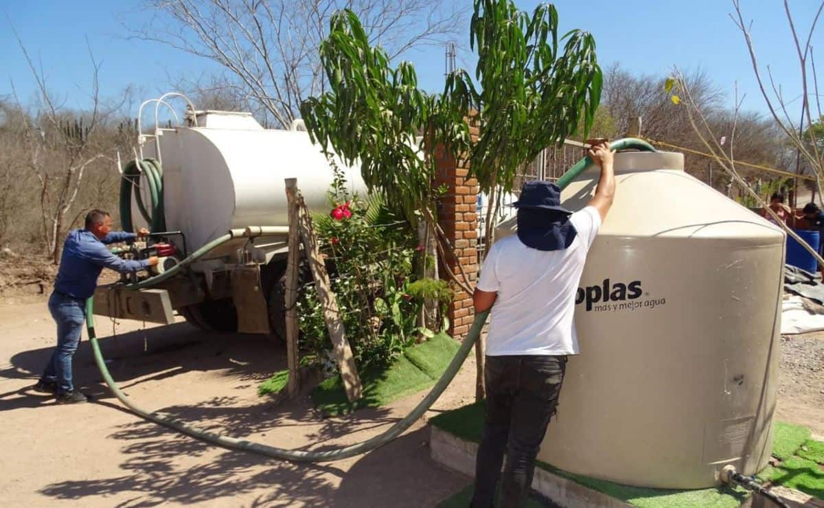 En Culiacán, más de 20 comunidades padecen falta de agua por la sequía