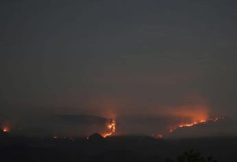 Incendio en la sierra de Elota pone en riesgo área natural protegida