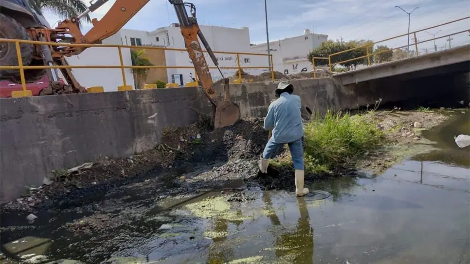 Desde colchones hasta animales muertos arrojan mazatlecos a los canales pluviales 