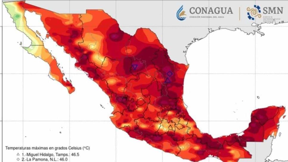 Circulación anticiclónica mantiene bajas probabilidades de lluvias en México