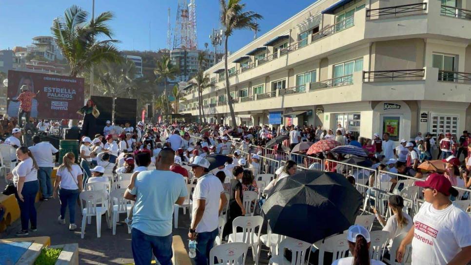 Una fiesta en Olas Altas por cierre de campaña de Estrella Palacios a la alcaldía de Mazatlán 