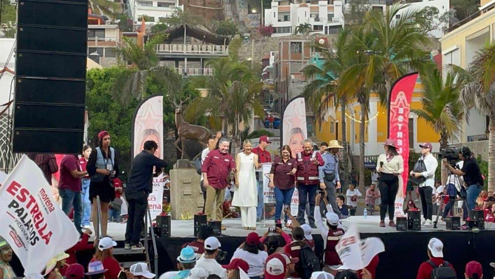 «Nuestro triunfo es irreversible», asegura Estrella Palacios en cierre de campaña ante 14 mil morenistas 