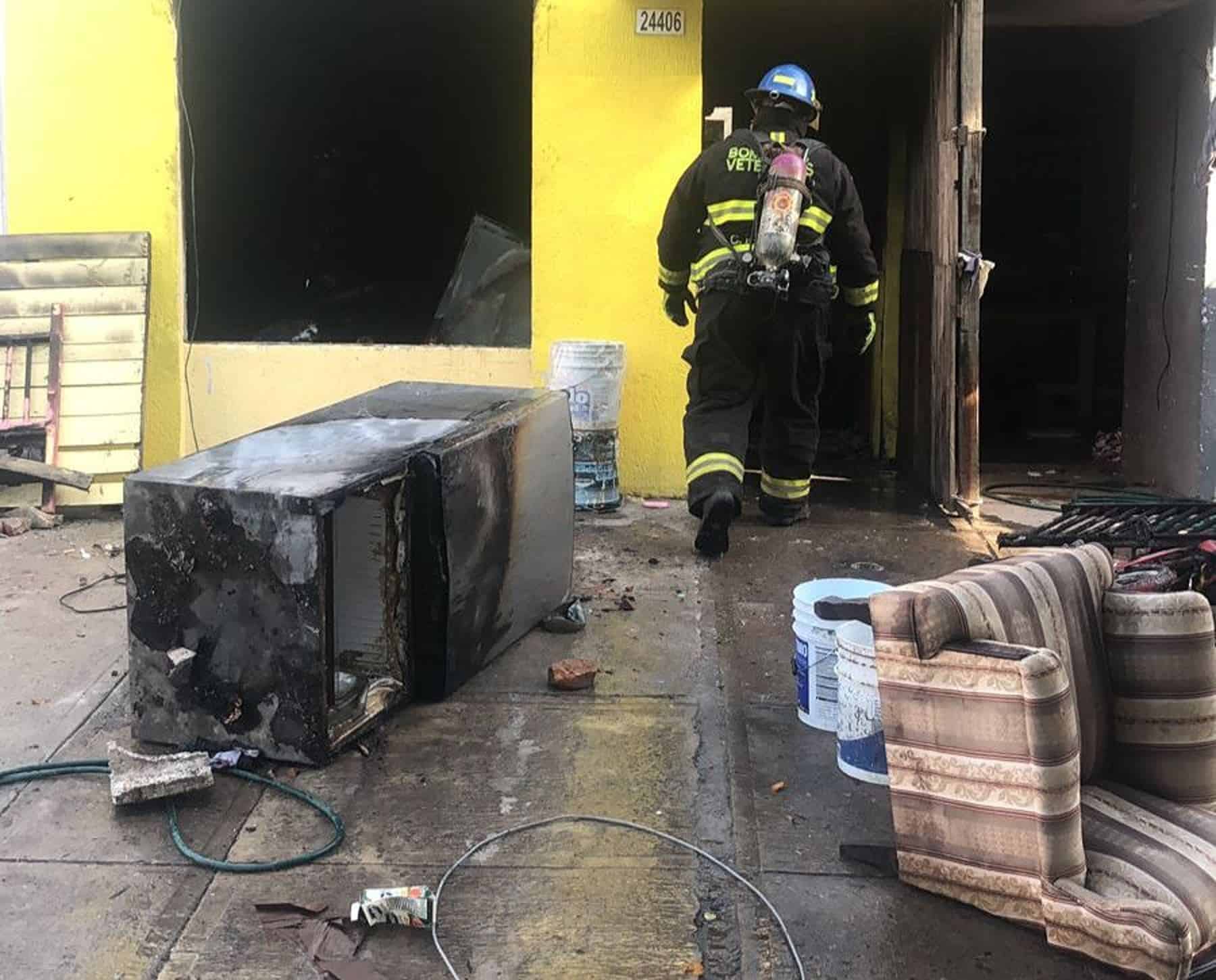 Tres incendios se registran en Mazatlán en menos de 2 horas. FOTO: Cortesía.