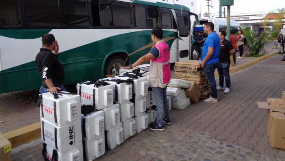 Distribuyen 667 paquetes electorales en el sur de Sinaloa para elecciones federales