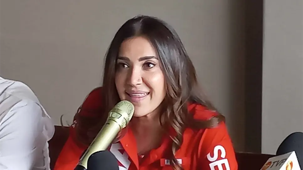 Paloma Sánchez en rueda de prensa. FOTO: Luz Noticias