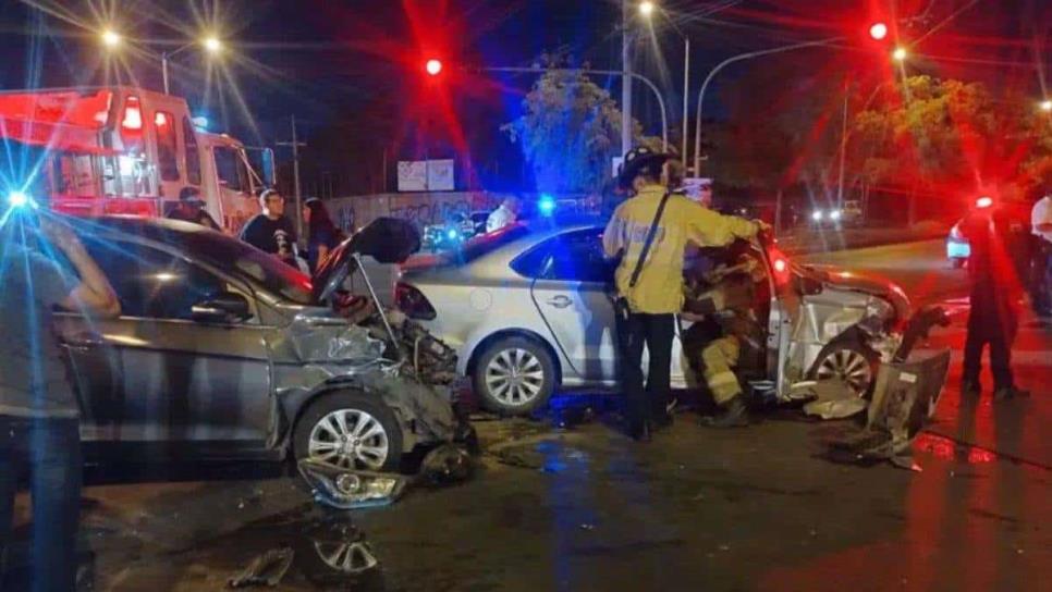 Doble accidente vial deja 7 lesionados y cuantiosos daños materiales en Mazatlán 