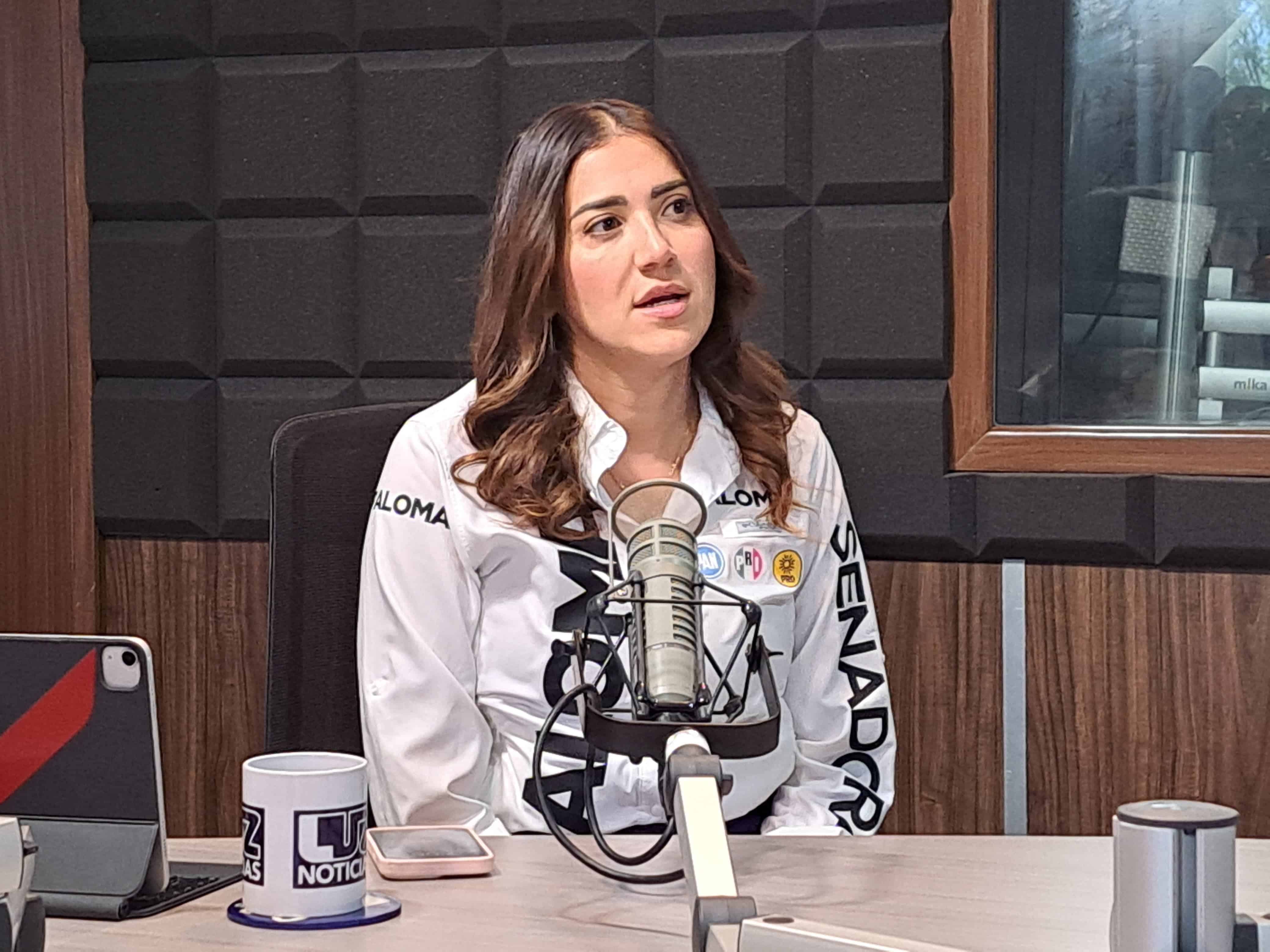 Paloma Sánchez en el estudio de Luz Noticias. FOTO: Luz Noticias