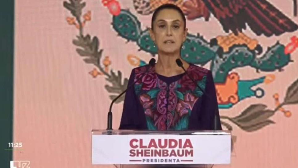 Claudia Sheinbaum da su mensaje como la primera Presidenta de México en 200 años