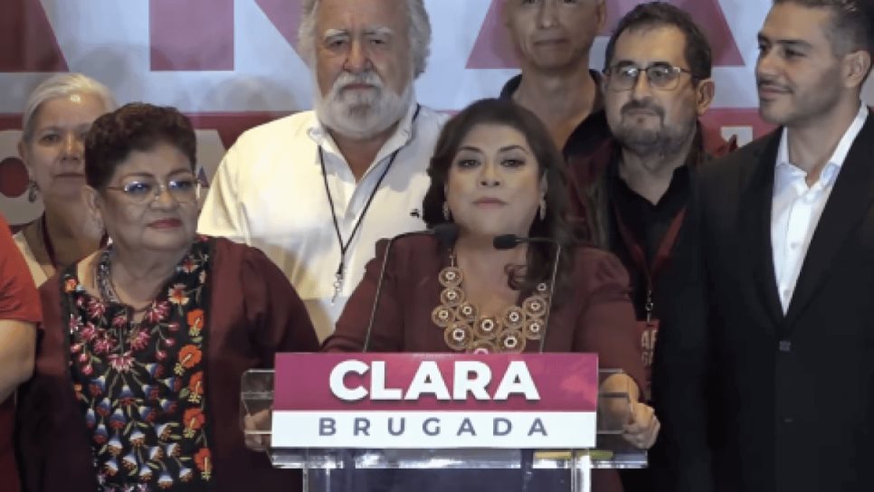 Clara Brugada se declara ganadora a la Jefatura de la Ciudad de México