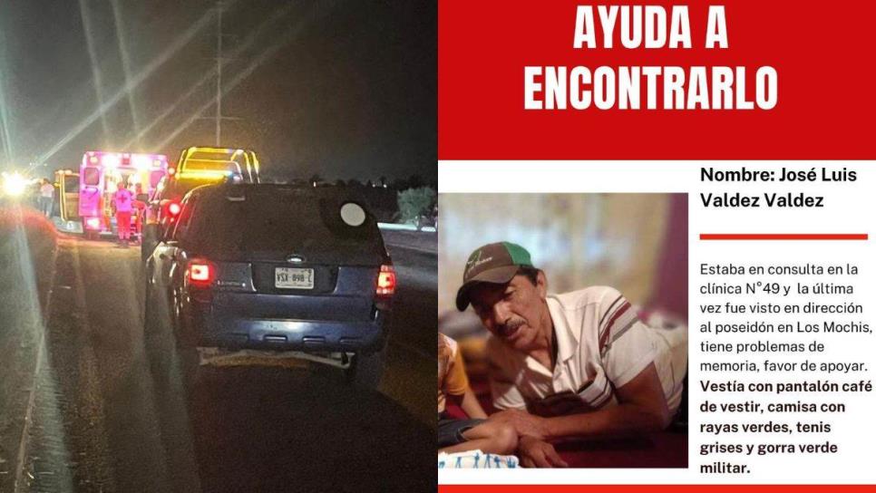 Hombre desaparecido en Los Mochis pierde la vida tras ser arrollado en la México 15