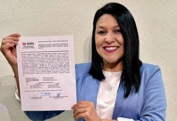 Entregan constancia de mayoría a Yoni Gámez, nueva alcaldesa de Choix
