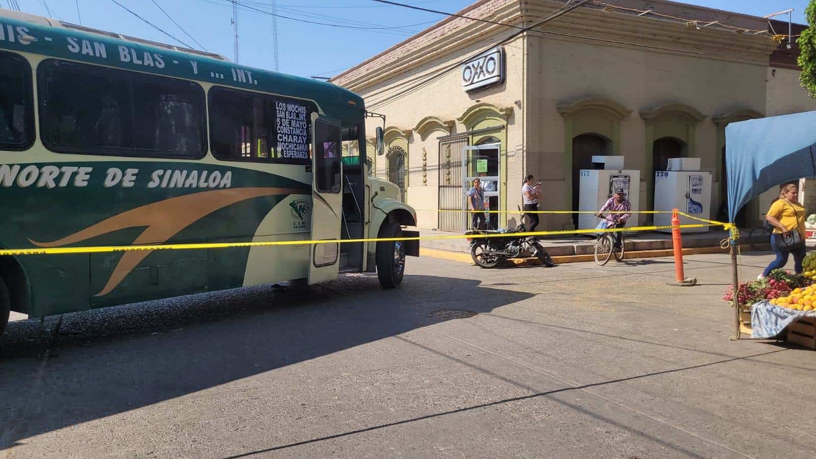 El camión del accidente.