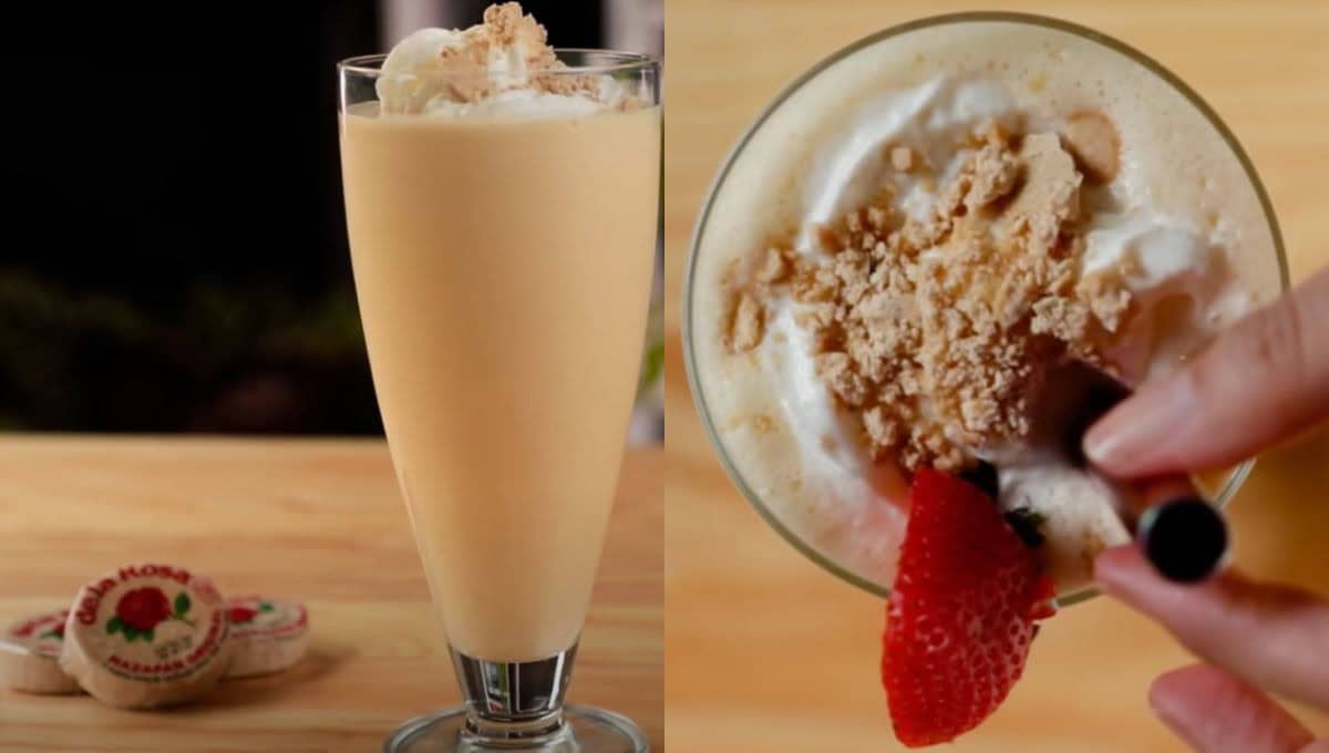 La malteada es muy fácil y rápida de hacer. FOTO: Mazapán en Youtube