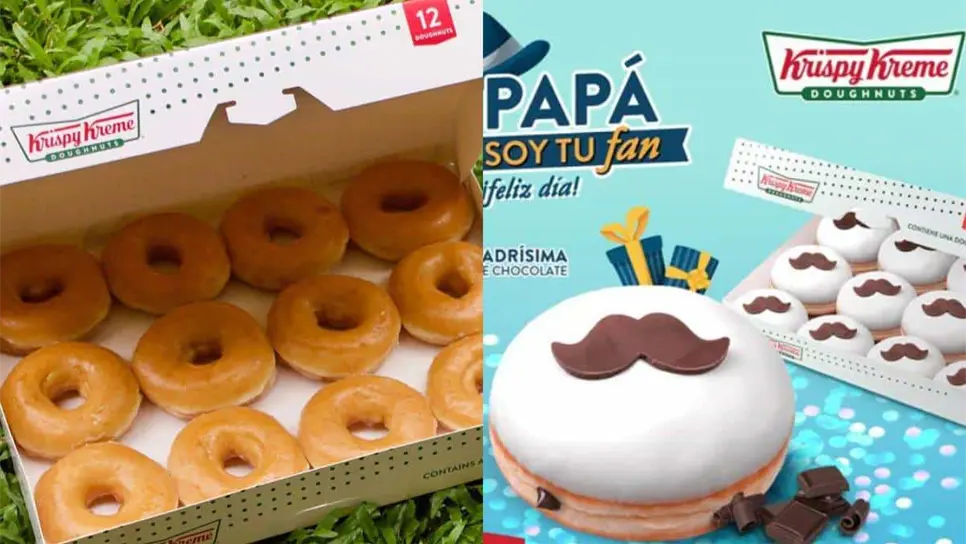 La dona estará disponible hasta el 16 de junio, justo cuando se celebra el Día del Padre. FOTO: Internet / Krispy Kreme Facebook
